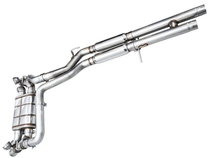 AWE 21+ Wrangler 392 Switchpath Cat-Back Exhaust- Quad BashGuards - Bull Strap