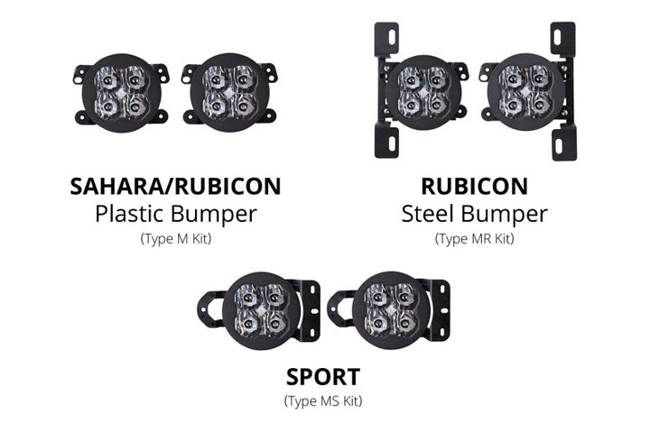 Diode Dynamics SS3 Sport Type MR Kit ABL - White SAE Fog - Bull Strap