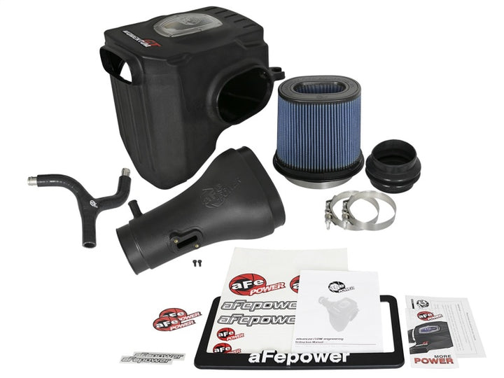aFe Momentum GT Pro 5R Cold Air Intake System 17-18 Nissan Titan V8 5.6L - Bull Strap