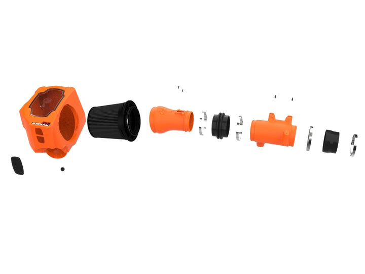 aFe 2025 RAM 1500 L6-3.0L (tt) Momentum GT Orange Edition Air Intake w/ Blk Pro 5R Filter (MOQ 12) - Bull Strap