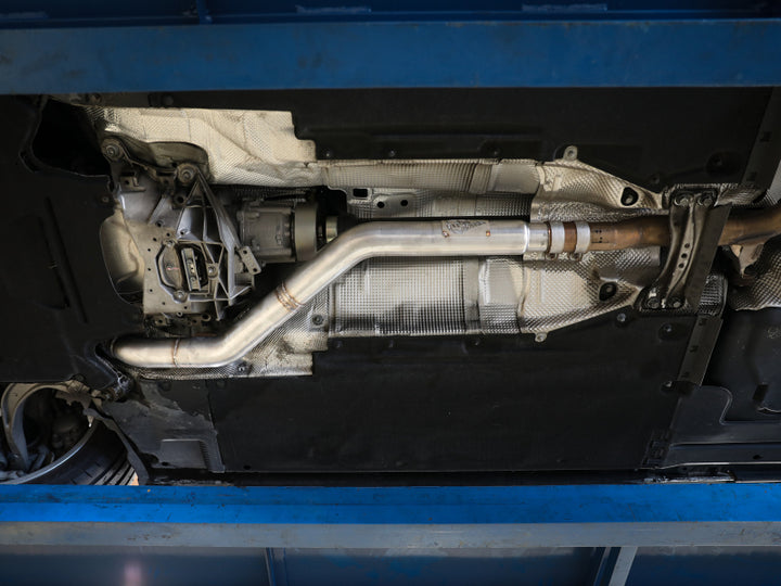 aFe POWER MACH Force-Xp 09-16 Audi A4/A5 B8 L4-2.0L(t) 304 SS 3in. Front Resonator Delete Pipe - Bull Strap