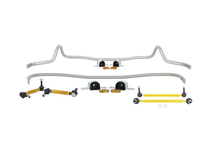 Whiteline 14-16 Mazda Mazda 3 Front & Rear Sway Bar Kit - Bull Strap