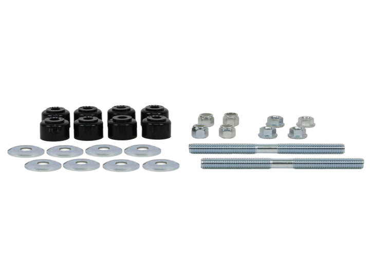 Whiteline Plus Universal Sway Bar Link Threaded Rod w/ Poly Bushes 140mm - Bull Strap