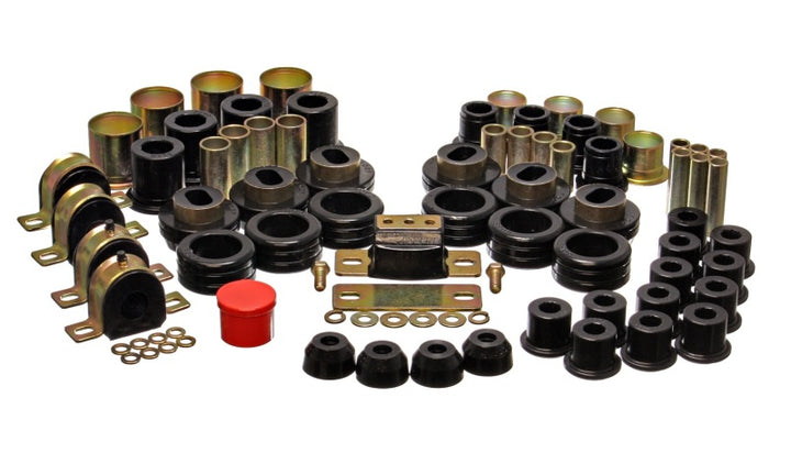 Energy Suspension 81-87 Chevy/GMC 2WD 1/2 Ton PickUp Black Hyper-flex Master Bushing Set - Bull Strap