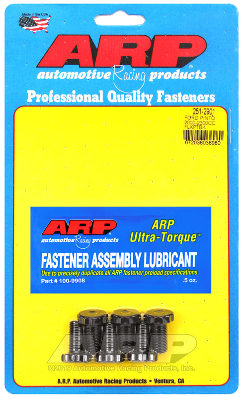 ARP Ford Pinto 2000-2300cc Flexplate Bolt Kit - Bull Strap