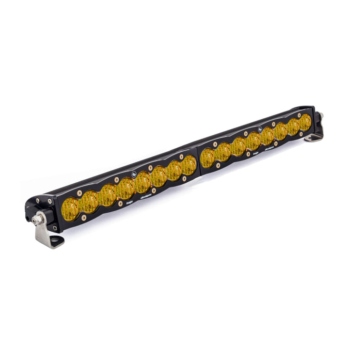 Baja Designs S8 Series Wide Driving Pattern Straight 20in LED Light Bar - Amber - Bull Strap