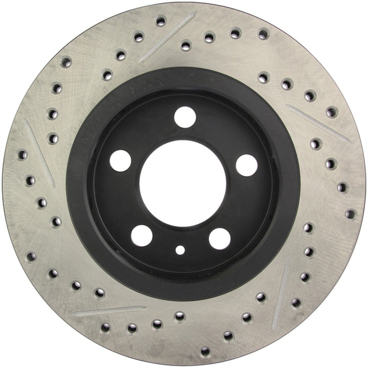 StopTech Slotted & Drilled Sport Brake Rotor - Bull Strap