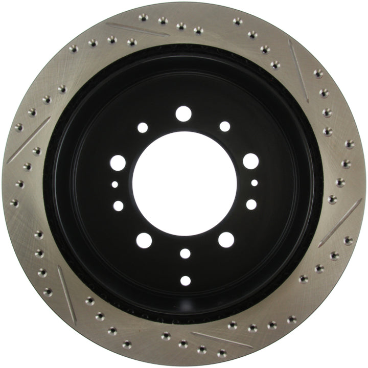 StopTech Slotted & Drilled Sport Brake Rotor - Bull Strap