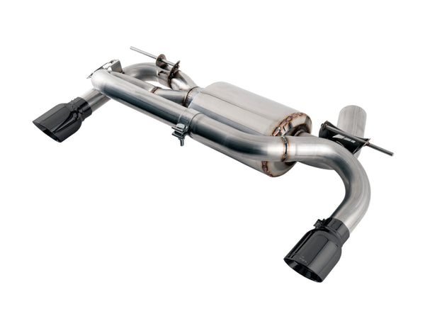 AWE Tuning BMW F3X 335i/435i Touring Edition Axle-Back Exhaust - Diamond Black Tips (90mm) - Bull Strap