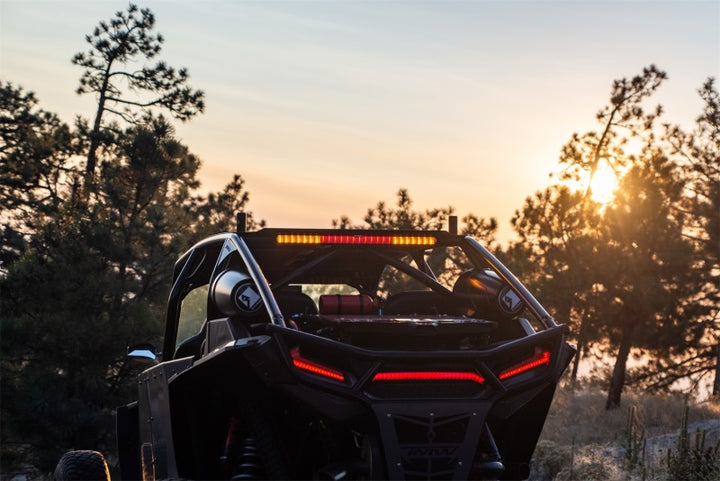 Rigid Industries 28in Chase Light Bar Universal - Rear Facing 27 Mode 5 Color LED Light Bar - Bull Strap