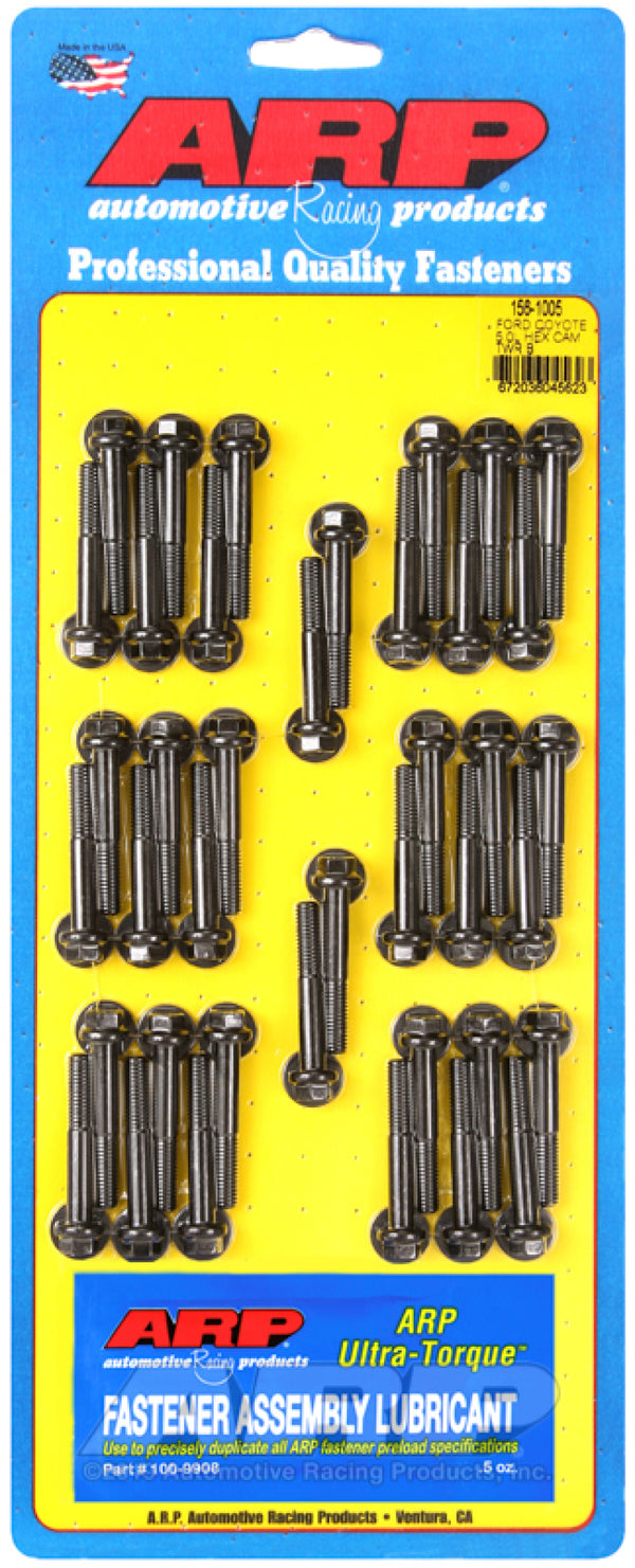 ARP Ford Coyote 5.0L Cam Tower Hex Bolt Kit - Bull Strap