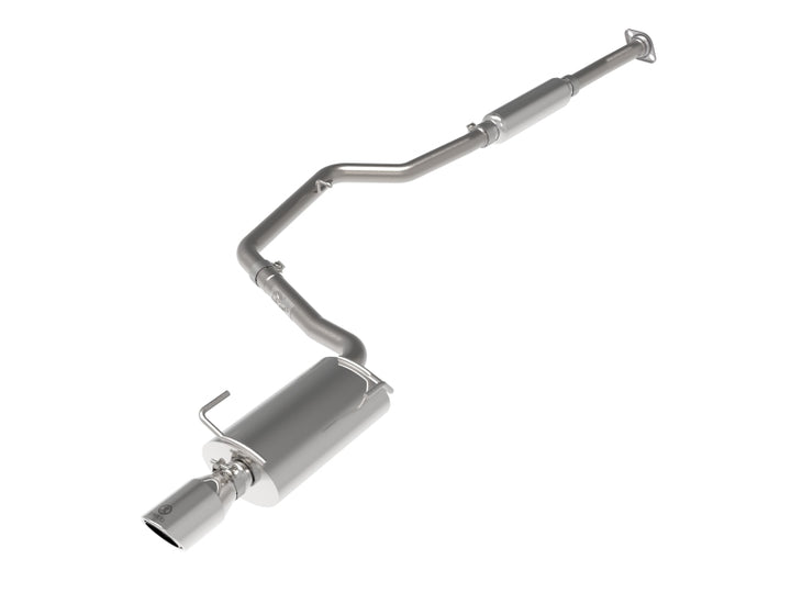 aFe POWER Takeda 12-16 Subaru Impreza 2.0L 2.5in 304SS CB Exhaust w/ Polished Tips - Bull Strap