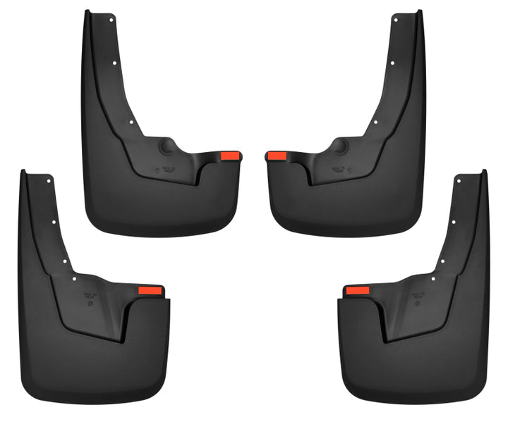 Husky Liners 19-22 RAM 1500 w/ OEM Fender Flares Custom-Molded Front & Rear Mud Guards - Bull Strap