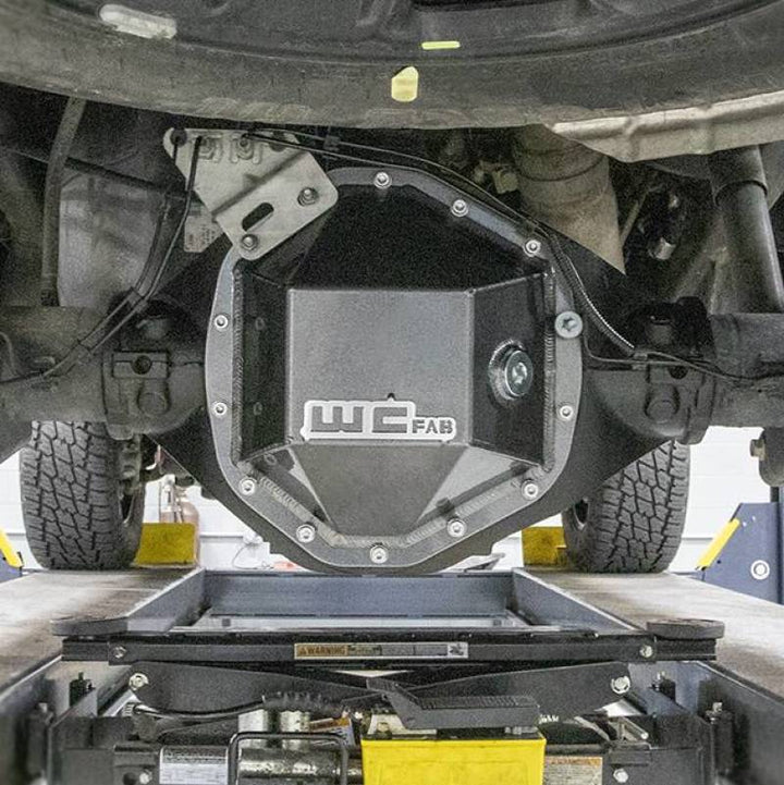 Wehrli 20-24 GM Duramax - 19-23 Ram HD Rear Differential Cover - Gloss Black - Bull Strap