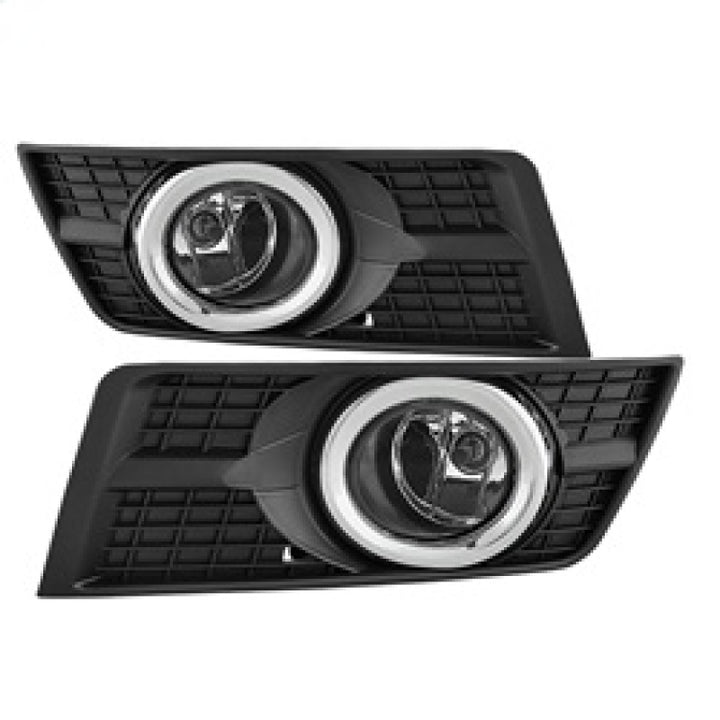 Spyder Cadillac SRX 2010-2015 OEM Style Fog Lights W/Universal Switch Clear FL-CASRX10-C - Bull Strap