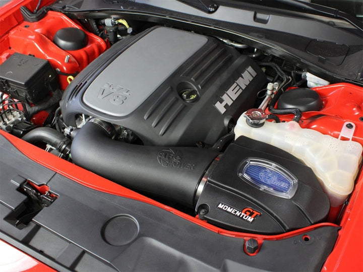 aFe Momentum GT Pro 5R Stage-2 Intake System 11-15 Dodge Challenger / Charger R/T V8 5.7L HEMI - Bull Strap