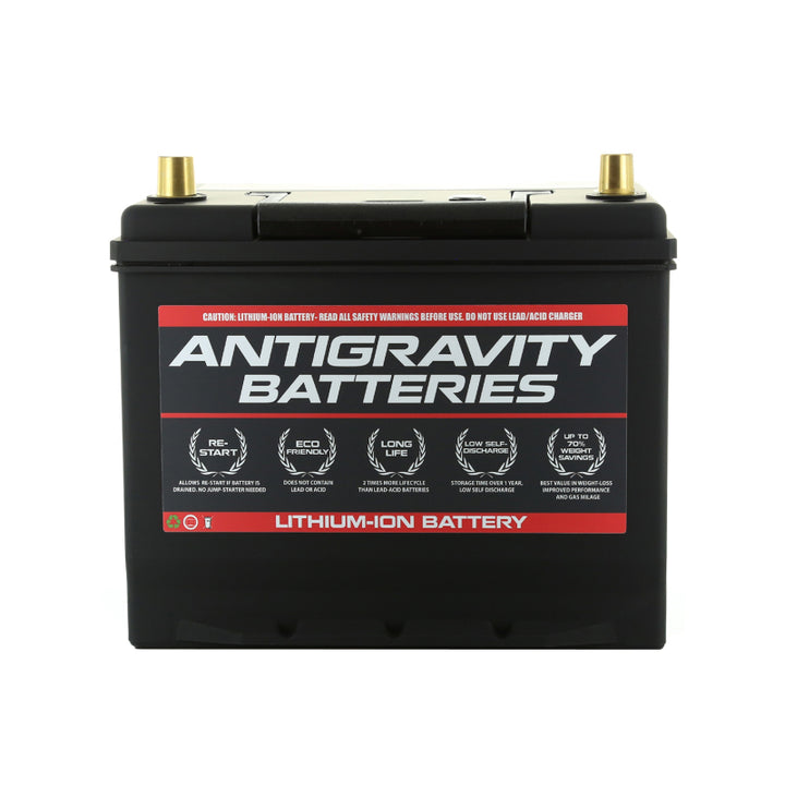 Antigravity Group 24 Lithium Car Battery w/Re-Start - Bull Strap