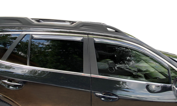 AVS 20-22 Subaru Outback Ventvisor In-Channel - 4pc - Smoke - Bull Strap