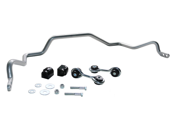 Whiteline 99-05 BMW 3 Series E46 (Excl. M3) Rear 20mm Heavy Duty Adjustable Swaybar - Bull Strap