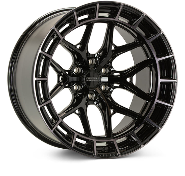 Vossen HFX-1 18x9 / 6x139.7 / ET0 / Super Deep / 106.1 CB - Tinted Gloss Black Wheel - Bull Strap