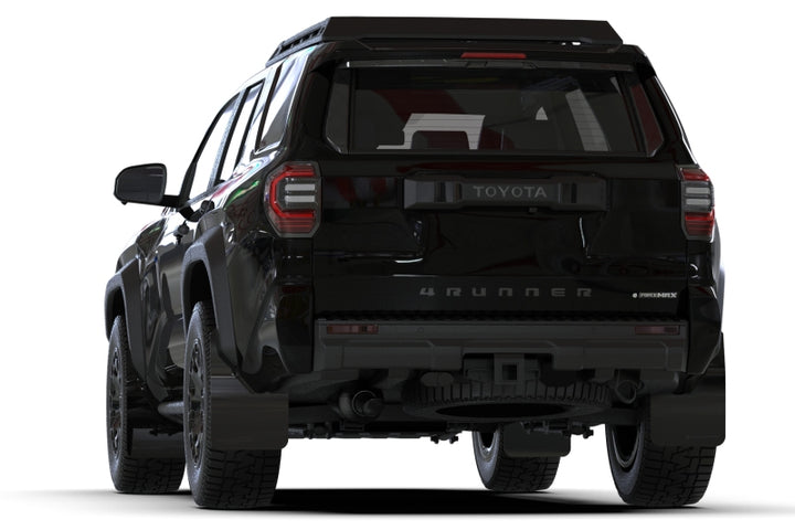 Rally Armor 2025+ Toyota 4Runner Black UR Mud Flap w/ White Logo - Bull Strap