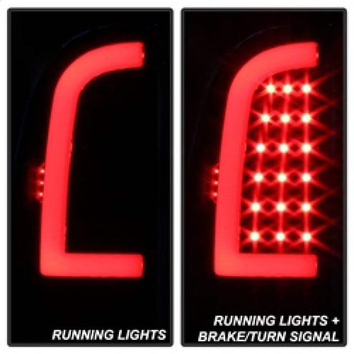 xTune 05-15 Toyota Tacoma (Excl LED Tail Lights) LED Tail Lights - Blk Smk (ALT-ON-TT05-LBLED-BSM) - Bull Strap