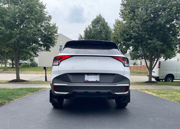 Rally Armor 23-25 Kia Sportage Black UR Mud Flap w/ Dark Grey Logo - Bull Strap