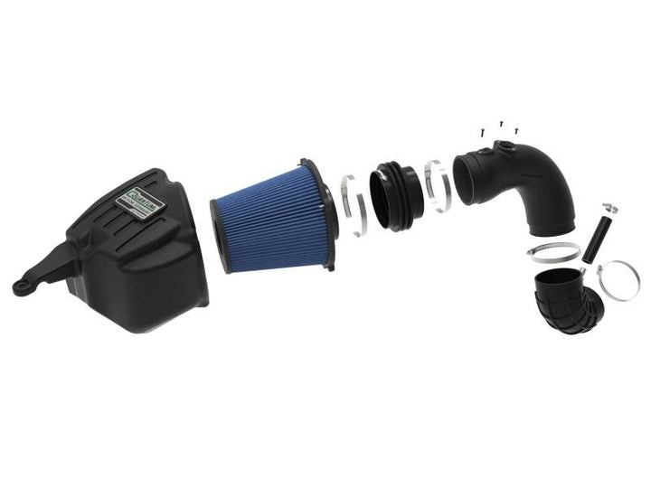 aFe 07-09 Ram 2500/3500 Cummins L6 6.7L (td)(Diesel) Quantum Cold Air Intake System w/ Pro 5R Filter - Bull Strap