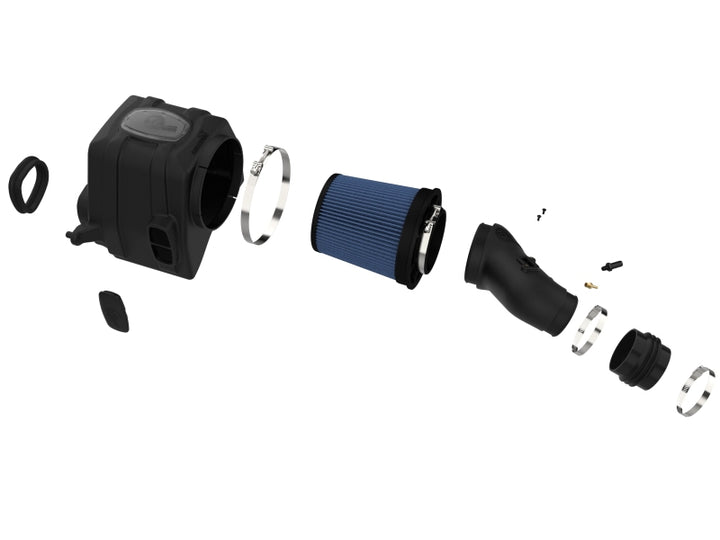 aFe 07-21 Toyota Tundra Momentum GT Cold Air Intake System w/ Pro 5R Filter w/ Magnuson Supercharger - Bull Strap