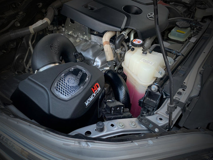 aFe 15-20 Toyota Hilux L4-2.8L (td) Momentum HD Cold Air Intake System w/ Pro 10R Media - Bull Strap