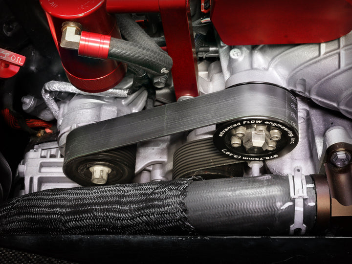 aFe 15-23 Dodge Challenger / 15-23 Dodge Charger SRT Hellcat 3.10in Supercharger Power Pulley Kit - Bull Strap