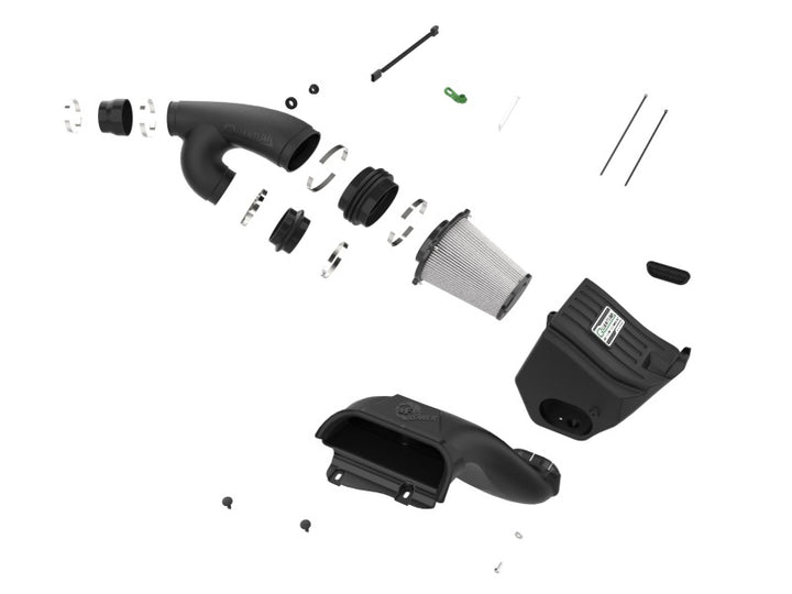 aFe 15-24 Ford F-150 EcoBoost V6 2.7L/3.5L (tt) Quantum Cold Air Intake System w/ Pro DRY S Filter - Bull Strap