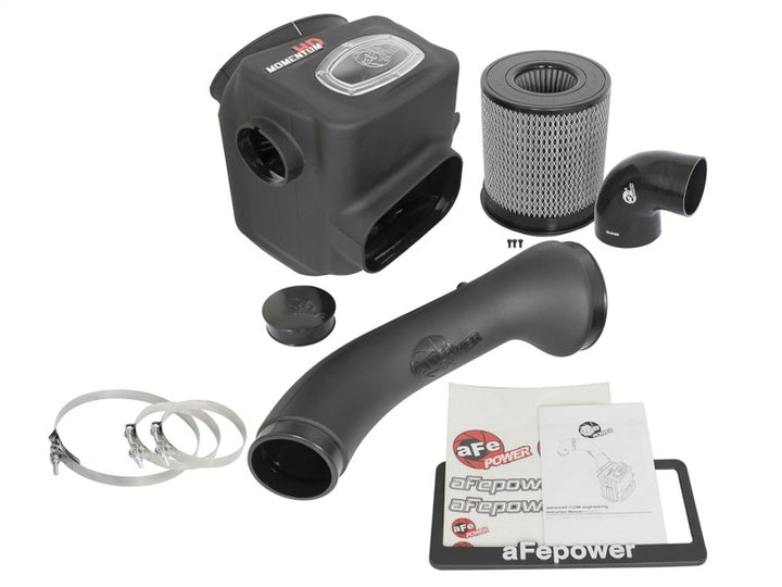 aFe 16-19 Nissan Titan XD V8 5.0L Momentum HD Cold Air Intake System w/ Pro DRY S Media - Bull Strap