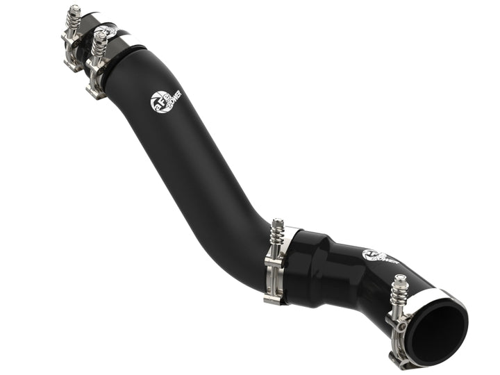 aFe 16-19 RAM 1500 V6 3.0L (TD) BladeRunner 3in Aluminum Hot Charge Pipe - Black - Bull Strap