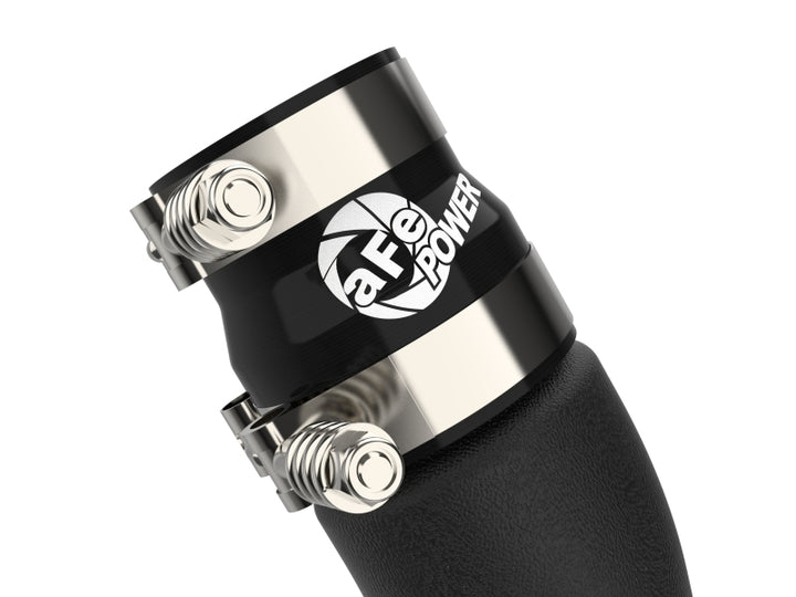aFe 16-19 RAM 1500 V6 3.0L (TD) BladeRunner 3in Aluminum Hot Charge Pipe - Black - Bull Strap