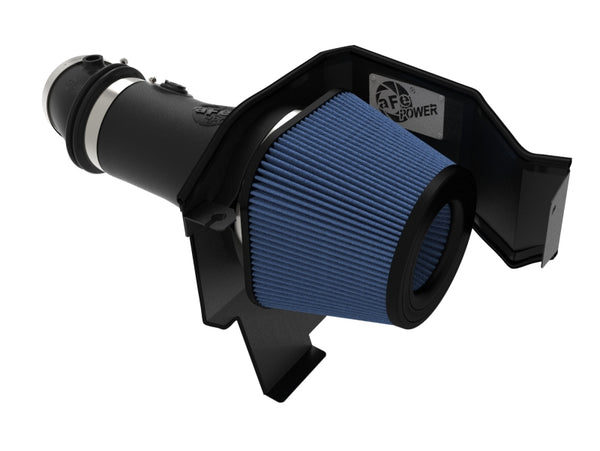 aFe 17-18 Dodge Challenger/Charger Magnum FORCE Stage-2XP Cold Air Intake System w/Pro DRY S- Black - Bull Strap