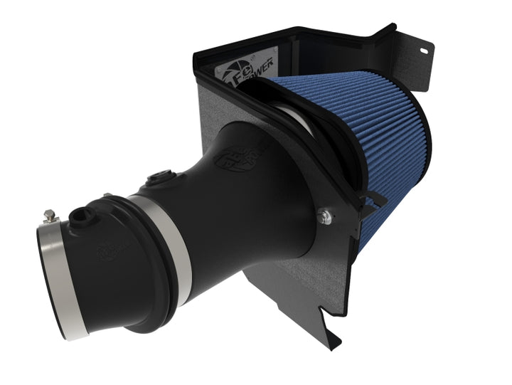 aFe 17-18 Dodge Challenger/Charger Magnum FORCE Stage-2XP Cold Air Intake System w/Pro DRY S- Black - Bull Strap