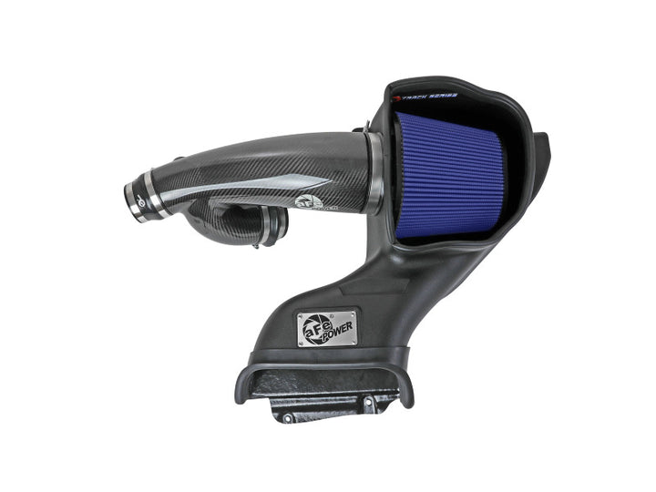 aFe 17-20 Ford F-150/Raptor Track Series Carbon Fiber Cold Air Intake System With Pro 5R Filters - Bull Strap