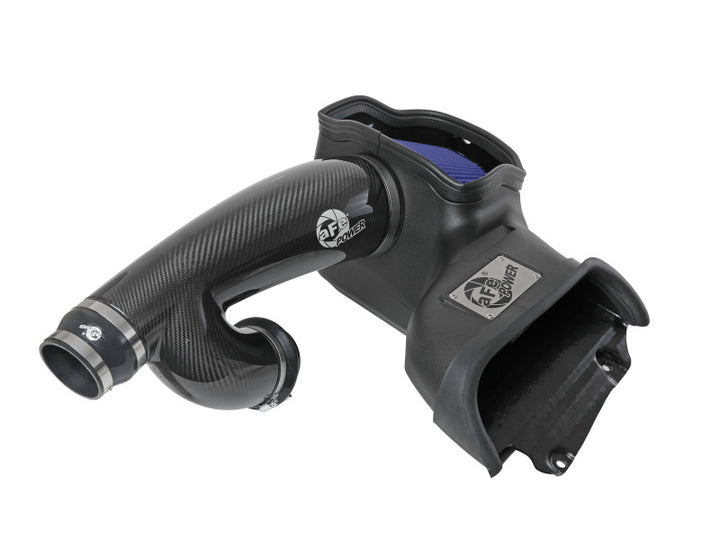 aFe 17-20 Ford F-150/Raptor Track Series Carbon Fiber Cold Air Intake System With Pro 5R Filters - Bull Strap
