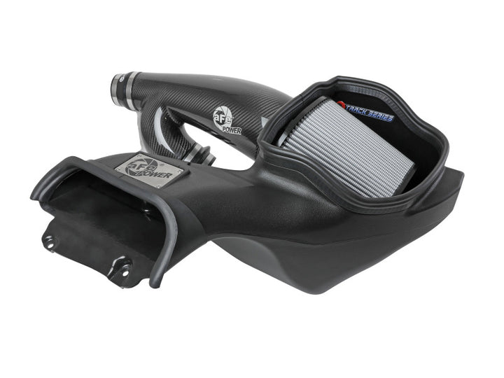 aFe 17-20 Ford F-150/Raptor Track Series Carbon Fiber Cold Air Intake System With Pro DRY S Filters - Bull Strap