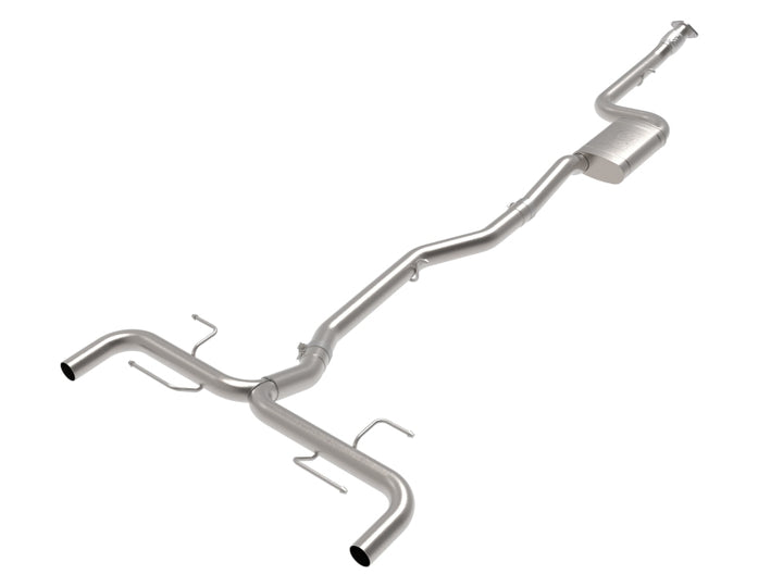 aFe 17-21 Alfa Romeo Giulia L4-2.0L (t) Mach Force-Xp 2in to 2-1/2in 304SS Cat-Back Exhaust - Bull Strap