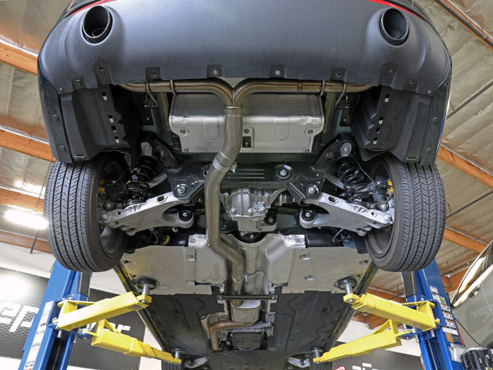 aFe 17-21 Alfa Romeo Giulia L4-2.0L (t) Mach Force-Xp 2in to 2-1/2in 304SS Cat-Back Exhaust - Bull Strap