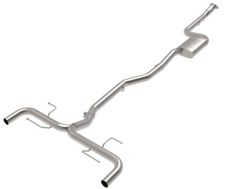 aFe 17-21 Alfa Romeo Giulia L4-2.0L (t) Mach Force-Xp 2in to 2-1/2in 304SS Cat-Back Exhaust - Bull Strap