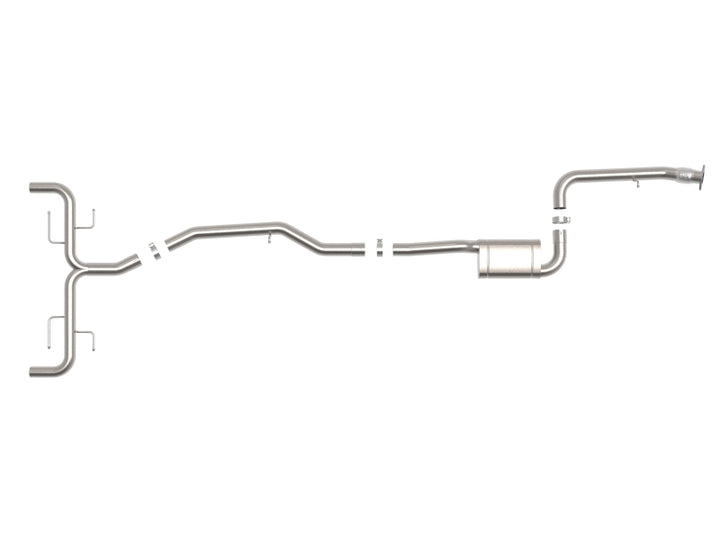 aFe 17-21 Alfa Romeo Giulia L4-2.0L (t) Mach Force-Xp 2in to 2-1/2in 304SS Cat-Back Exhaust - Bull Strap