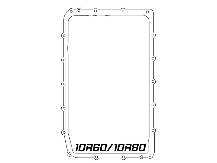 aFe 17-24 Ford F-150 10R60/10R80 Pro Series Rear Transmission Pan Black w/ Machined Fins - Bull Strap