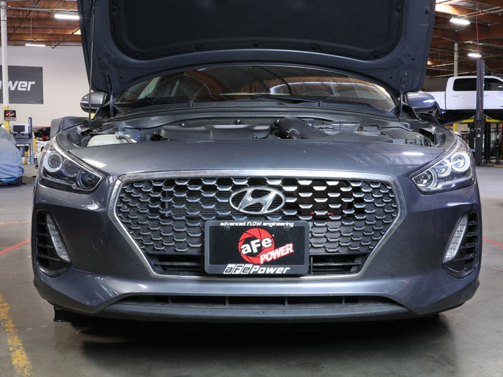 aFe 18-20 Hyundai Elantra GT L4-1.6L (t) Takeda Momentum Dynamic Air Scoop - Black - Bull Strap