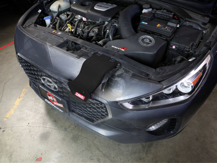 aFe 18-20 Hyundai Elantra GT L4-1.6L (t) Takeda Momentum Dynamic Air Scoop - Black - Bull Strap
