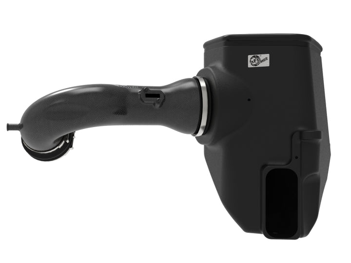 aFe 19-20 GM Trucks 5.3L/6.2L Track Series Carbon Fiber Cold Air Intake System With Pro 5R Filters - Bull Strap