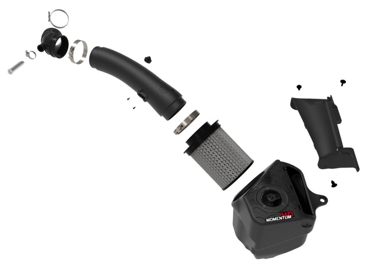 aFe 20-21 Jeep Wrangler (JL) V6-3.0L (td) Momentum HD Cold Air Intake System w/ Pro Dry S Media - Bull Strap