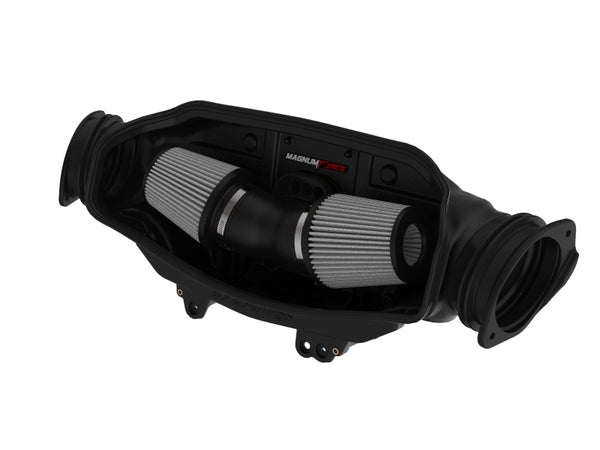 aFe 20-23 Chevy Corvette C8 Magnum FORCE Stage-2 Cold Air Intake w/ Pro DRY S Filters - Bull Strap